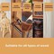 Wood Stain | Multiple Finishes | Fast Drying | Indoor and Outdoor Furniture and More | Water Based, Low Odor, Non-Toxic | Polyurethane| Teak (8.5oz / 250ml)